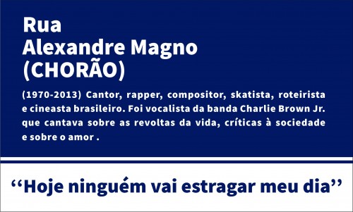 Placa de Rua Chorão