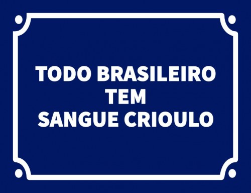 Todo Brasileiro tem sangue criolo