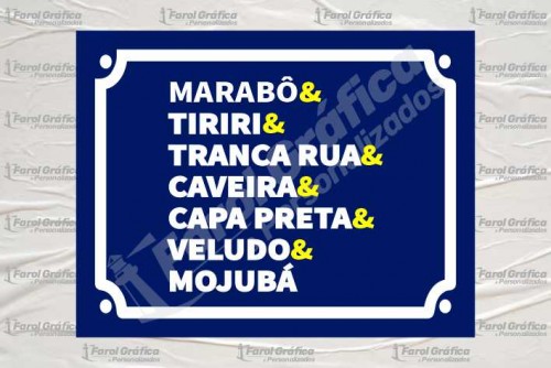Placa Decorativa Exus