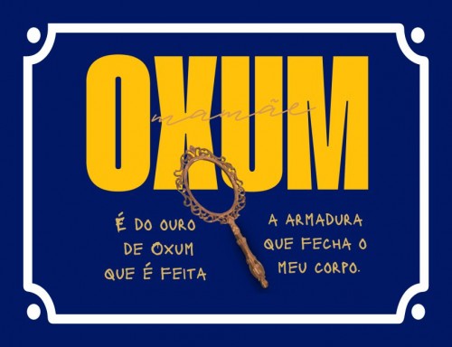 Placa Decorativa É do ouro de oxum